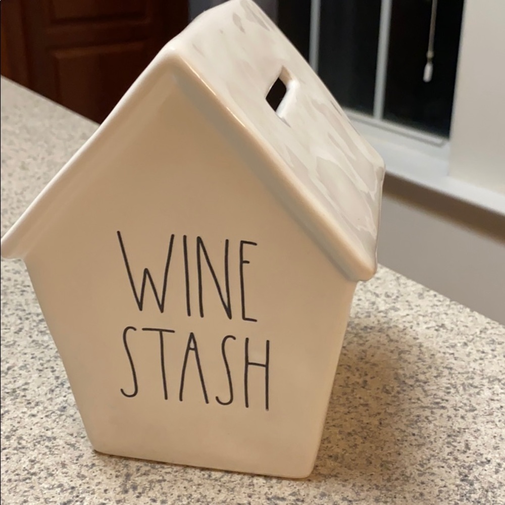 Rae Dunn wine stash